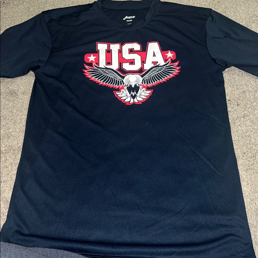 Jetco USA Navy Eagle Graphic Tee